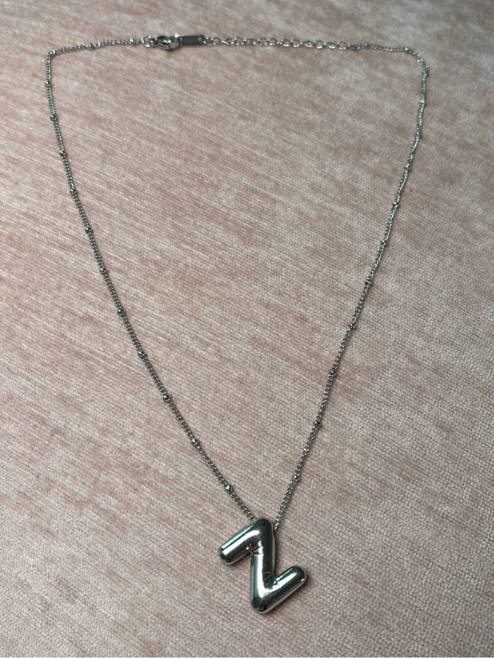 Silver 'Z' Initial Necklace - Elegant Women’s Jewelry